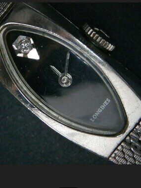 Longines Wittenauer White Gold Filled/Plated Vintage Ladies Solo Diamond Watch